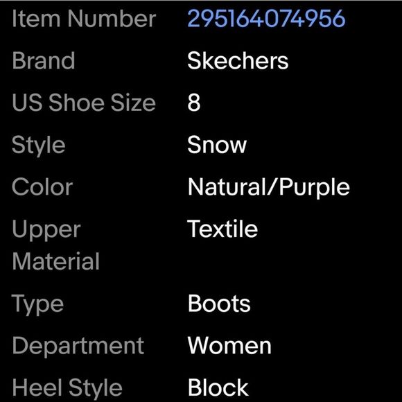 NWB Skechers Windom-Pretty Winter Natural/Purple Snow Boots - Picture 6 of 9